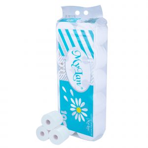 Giấy vệ sinh cao cấp hoa cúc có lõi 10 cuộn/lốc