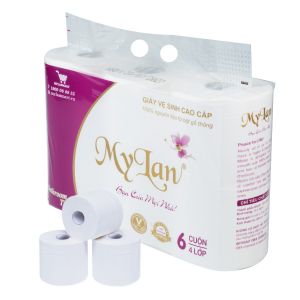 Giấy vệ sinh Mylan tím 6 cuộn/lốc 