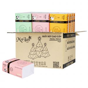 Khăn rút gấu trúc Mylan, 18 gói/thùng