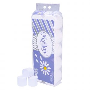 Giấy vệ sinh Mylan hoa cúc không lõi 10 cuộn/lốc