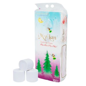Giấy vệ sinh thông không lõi 10 cuộn/lốc