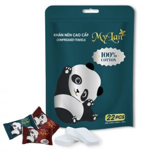 Khăn nén cao cấp Mylan 24cmx30cm, 22 cái/túi
