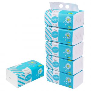 Khăn giấy rút hoa cúc 400 tờ,  5 gói/lốc