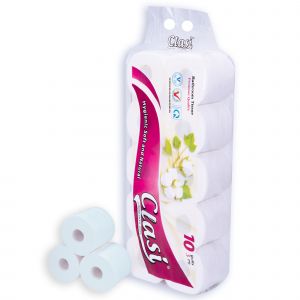 Giấy vệ sinh hoa bông hồng có lõi 10 cuộn/lốc