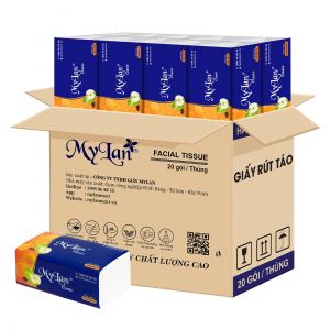 Khăn giấy rút quả táo 400 tờ, 20 gói/ thùng