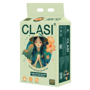 Khăn cotton cao cấp CLASI 200 tờ 200mmx200mm