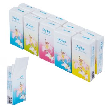 Khăn giấy bỏ túi hoa ly, 10 gói/lốc