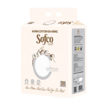 Khăn cotton đa năng SOFCO 156 tờ