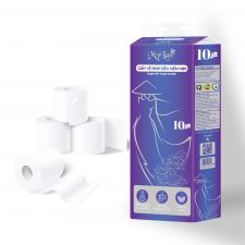 Giấy vệ sinh siêu mềm mịn Mylan có lõi 10 cuộn/lốc