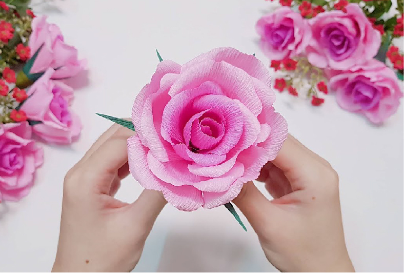 HƯỚNG DẪN CÁCH LÀM HOA HỒNG BẰNG GIẤY RÚT ĐA NĂNG